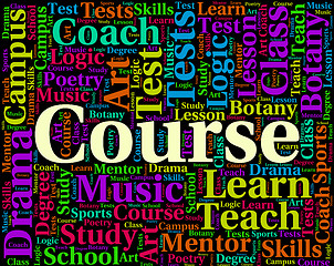 Image showing Course Word Shows Development University And Words