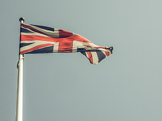 Image showing Vintage looking United Kingdom flag