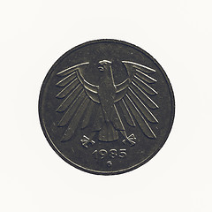 Image showing Vintage Coin isolated