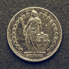 Image showing Vintage Swiss coin