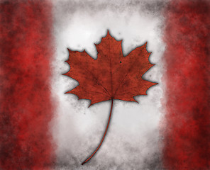 Image showing flag of canada