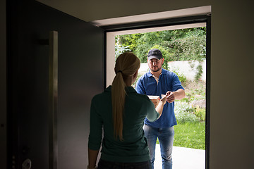 Image showing Pizza Delivery Man