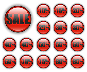 Image showing discount web buttons