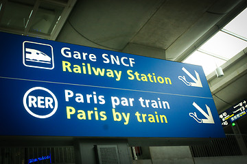 Image showing Paris by Train