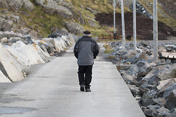 Image showing Old Man Walking