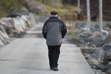 Image showing Old Man Walking