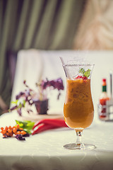 Image showing Cocktail from sea buckthorn