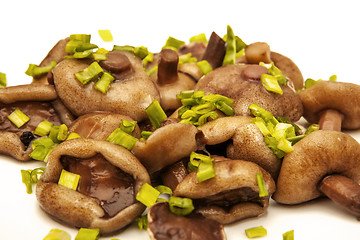 Image showing Pickled boletus with spices