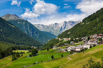 Image showing A beautiful summer day in the Swiss Alps