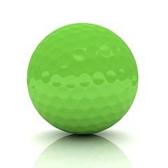 Image showing Golf ball. 3D rendering