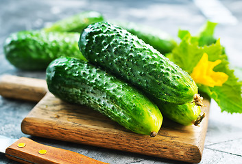 Image showing cucumbers