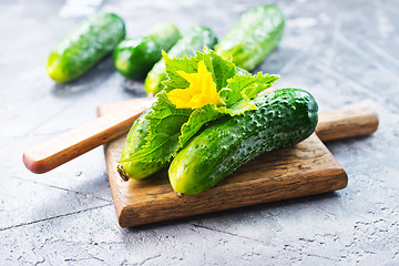 Image showing cucumbers