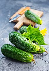 Image showing cucumbers