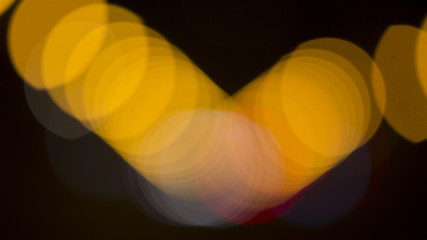 Image showing Colorful bokeh on black background