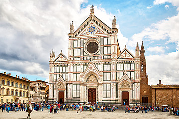 Image showing Basilica of Santa Croce, meaning Holy Cross, Florence,