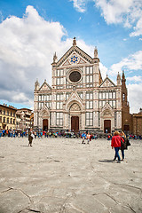 Image showing Basilica of Santa Croce, meaning Holy Cross, Florence,