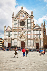 Image showing Basilica of Santa Croce, meaning Holy Cross, Florence,