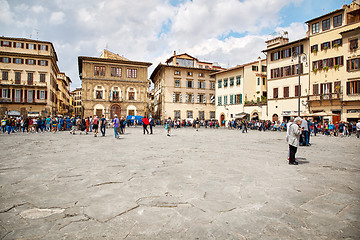 Image showing Piazza Santa croce, Florence, Italy