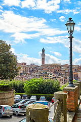 Image showing Panoramic view of Siena, Italy