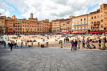 Image showing Piazza del Campo, Siena, Italy