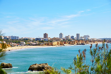 Image showing Panoramic view of Portimao city, Portugal