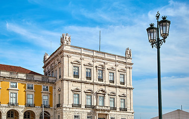 Image showing Commerce Square, one of the main landmarks in Lisbon