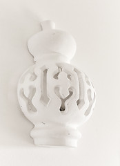 Image showing White wall lamp