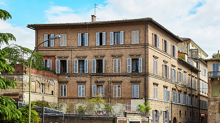 Image showing Historic building of Siena city, Italy