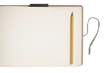 Image showing Blank sketch book