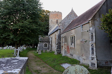 Image showing Burgh Castle church in Norfolk