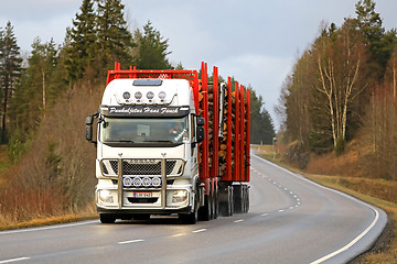 Image showing Iveco Stralis Logging Truck on Road