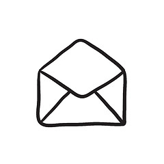 Image showing Envelope sketch icon.