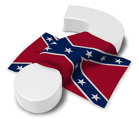 Image showing question mark and flag of the Confederate States of America 