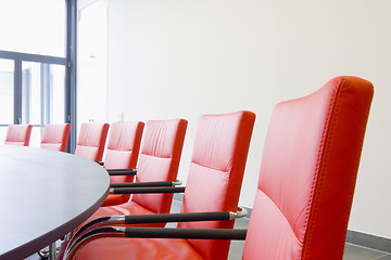 Image showing Chairs in a meeting room