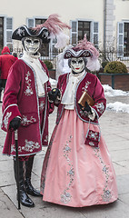 Image showing Disguised Couple - Annecy Venetian Carnival 2013