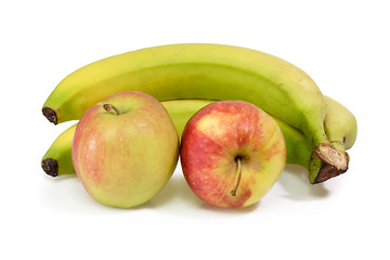 Image showing Apples and bananas