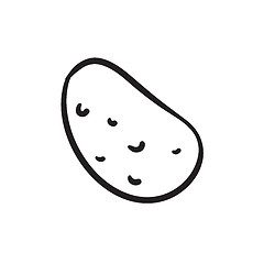 Image showing Potato sketch icon.