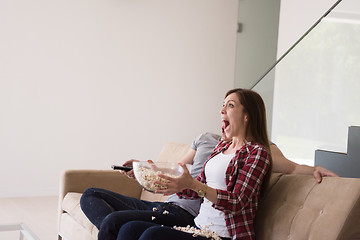 Image showing young handsome couple enjoying free time