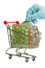 Image showing Pills in trolley
