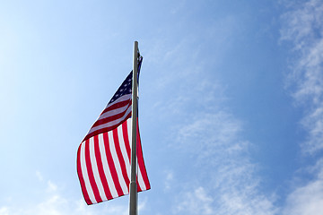 Image showing Flag of United States on a flagpole