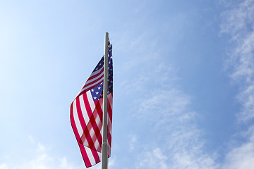 Image showing Flag of United States on a flagpole