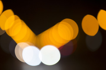 Image showing Colorful bokeh on black background