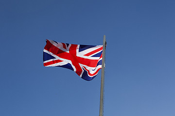 Image showing UK flag on a flagpole