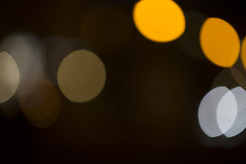 Image showing Colorful bokeh on black background