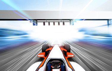 Image showing 3D illustration of formula one