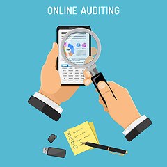 Image showing Online Auditing, Tax process, Accounting Concept