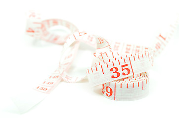 Image showing White measure tape