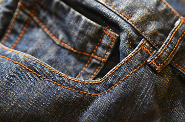 Image showing Denim jeans with fashion design.