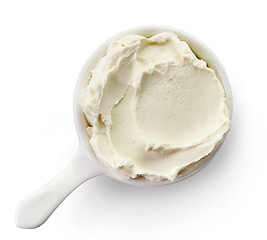 Image showing bowl of cream cheese