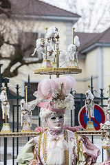 Image showing Disguised Person - Annecy Venetian Carnival 2013